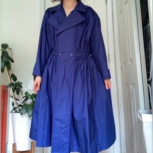 Issey Miyake Blue Trench Coat